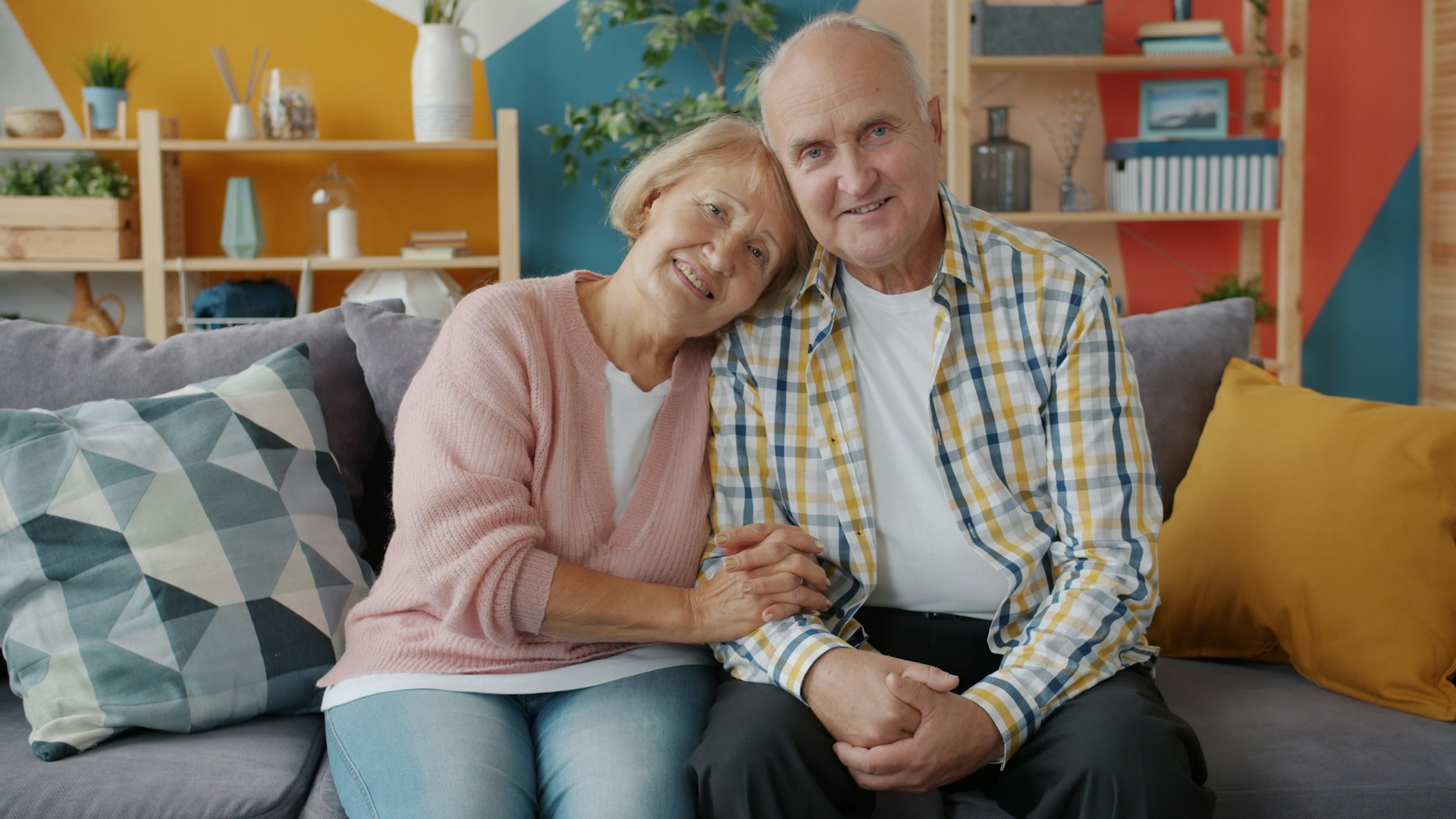Happy retired couple